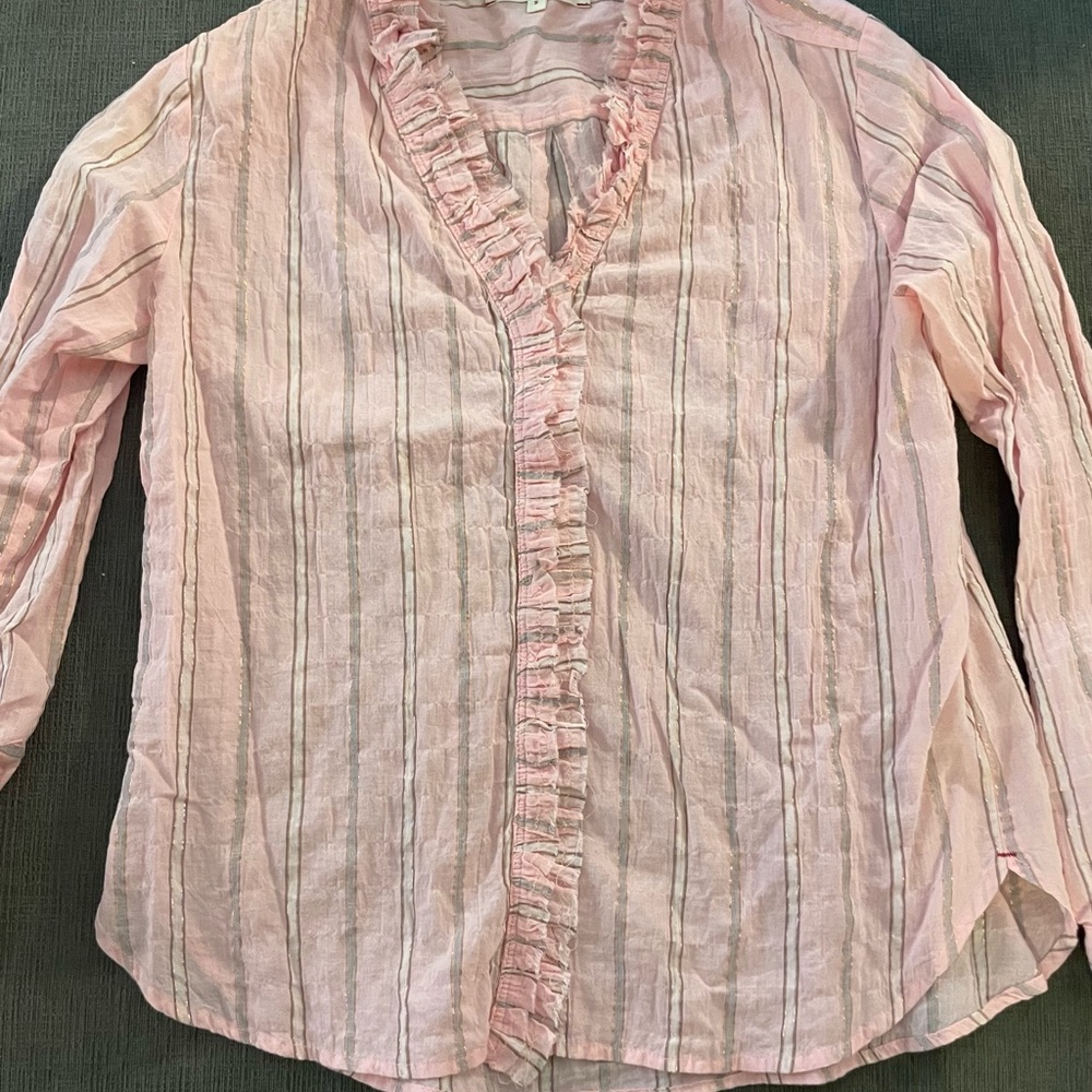 XiRENA S Kayde pink/gold stripped tunic